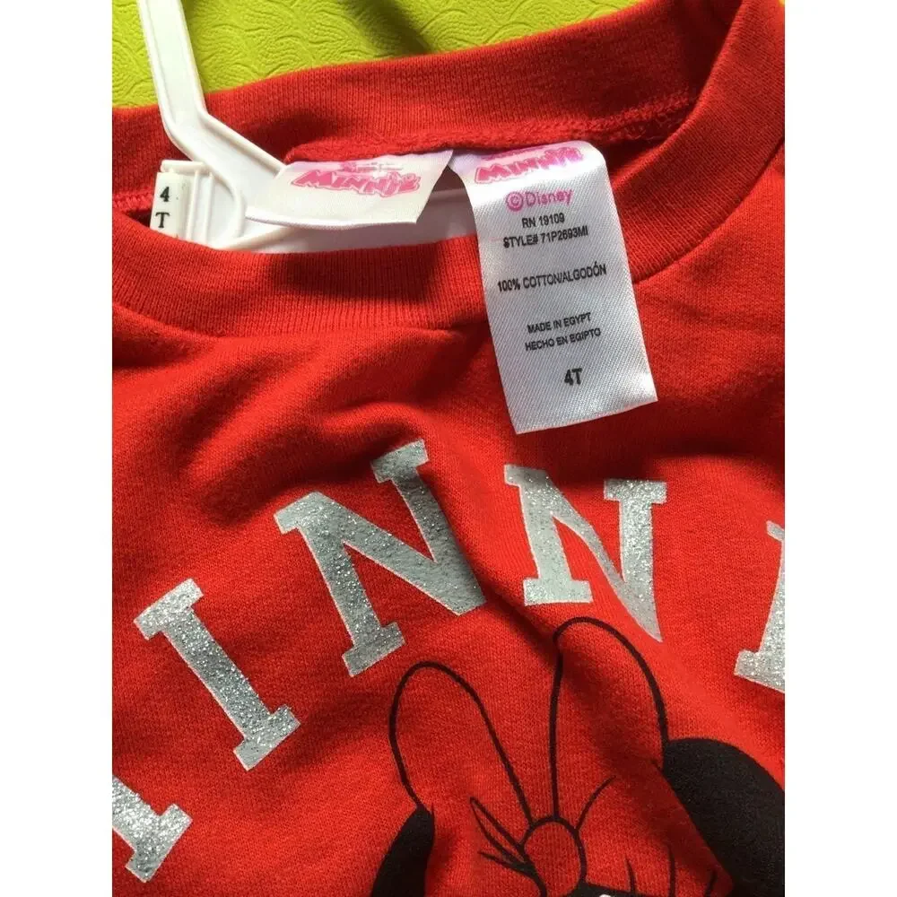 NWT❤️Minnie Mouse girls cotton set sz4T